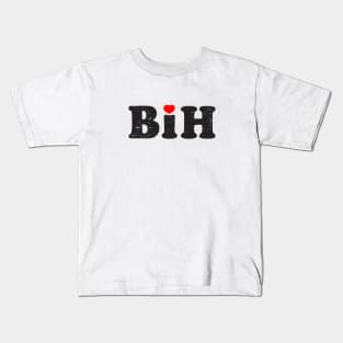 Bosna i Hercegovina Love Abbreviation Kids T-Shirt